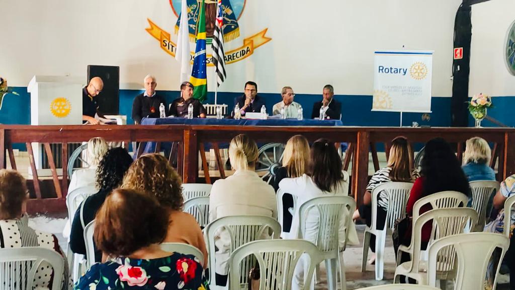 O também Rotáriano Dagoberto Scarpe do Rotary Club Mogi das Cruzes salientou a importância do Rotary para a Sociedade diante dos projetos da Instituição em prol da sociedade.