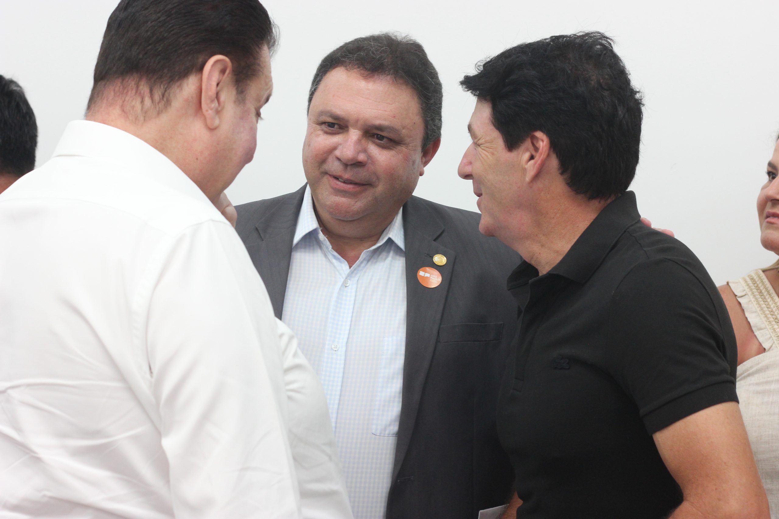 Kassab, deputado estadual Marcos Damasio e prefeito Inho