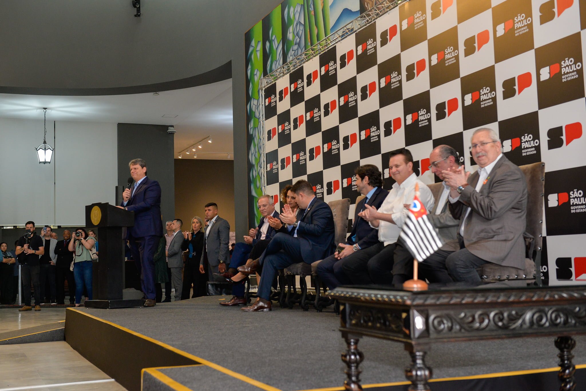 Sanção Salário Mínimo Paulista de R$ 1550,00. Foto: Mônica Andrade/Governo do Estado de SP