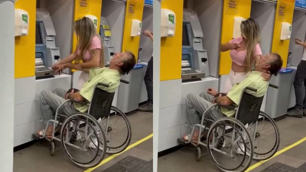 Mulher Tentando Sacar Dinheiro com Homem Morto em Banco Viraliza nas Redes Sociais