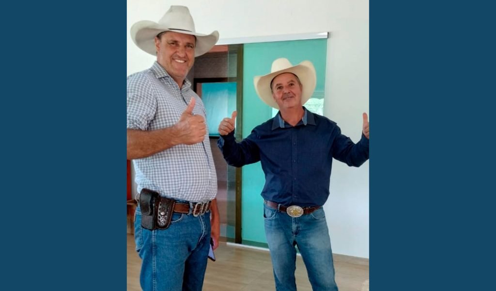 Pré-candidato a prefeito Joaquim Cowboy e pré-vice-prefeito Silvio Melo. Foto: Reprodução/Joaquim Cowboy