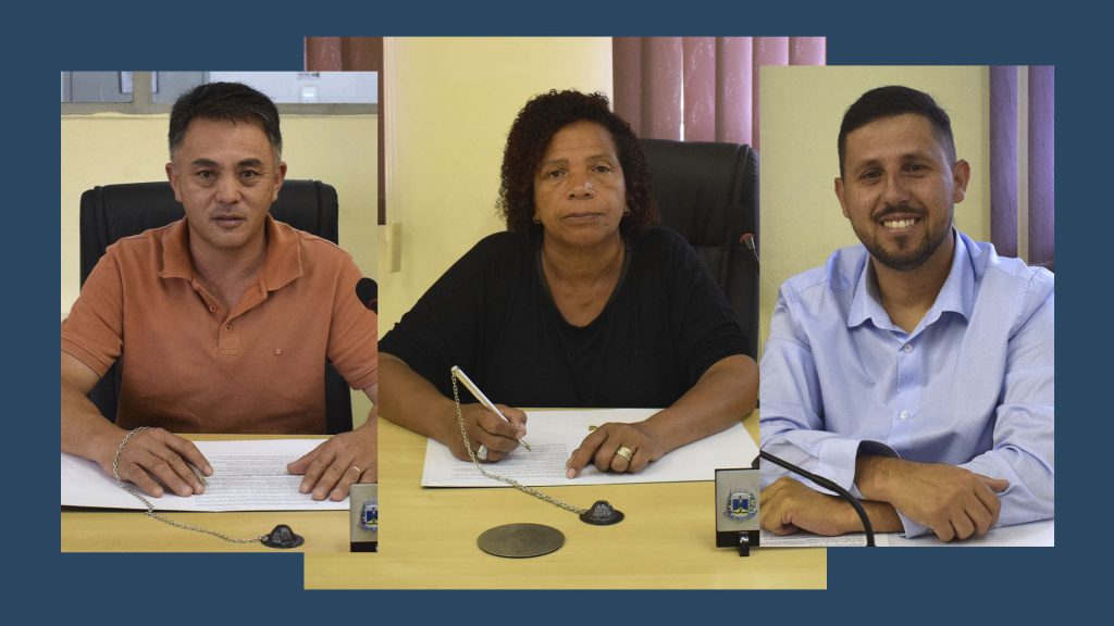 Vereador Toshi Omura, Vereadora Luciléia e Tucaninho. Foto: © Reprodução