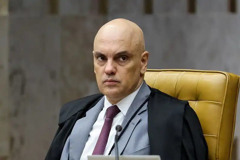 Ministro Alexandre de Moraes em sessão plenária do STF 08/05/2024 - Gustavo Moreno/SCO/STF