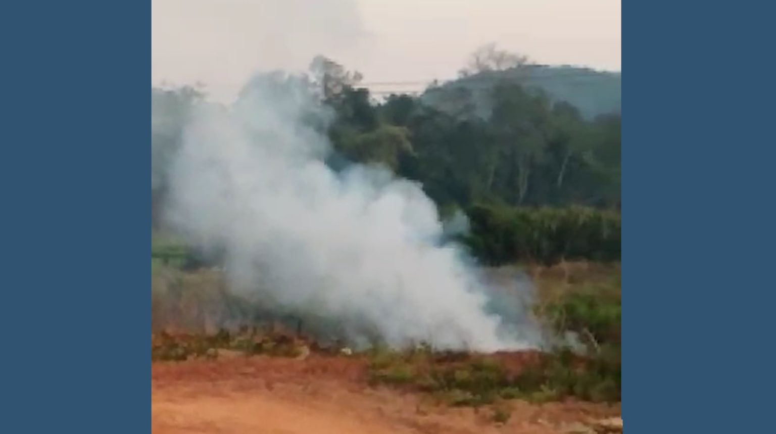 Moradores denunciam queima irregular de lixo em Biritiba Mirim, afetando saúde e bem-estar. Foto: Reprodução