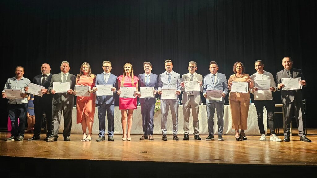 Prefeito Inho Taino, Vice-Prefeito Toshi Omura e Vereadores São Diplomados no Cemforp em Mogi das Cruzes. Foto: Redes Sociais