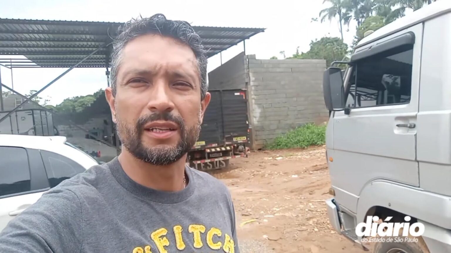 Roubo em Biritiba Mirim: Caminhoneiro pede ajuda para localizar caminhão furtado. Foto: Rede Social