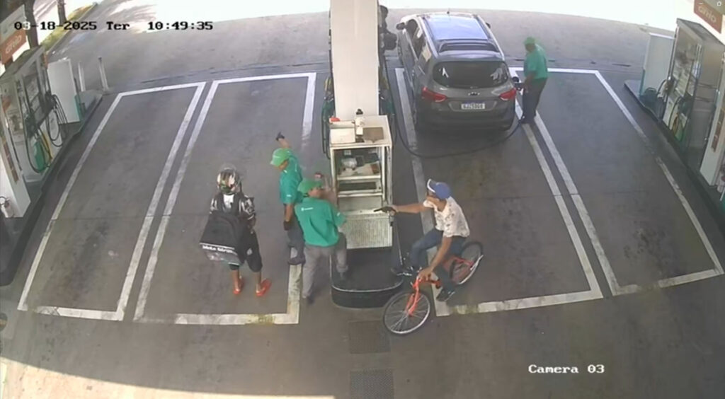 Frentista é Ferido a Tiros Durante Tentativa de Assalto em Posto de Gasolina na Zona Leste de SP. Foto: Reprodução