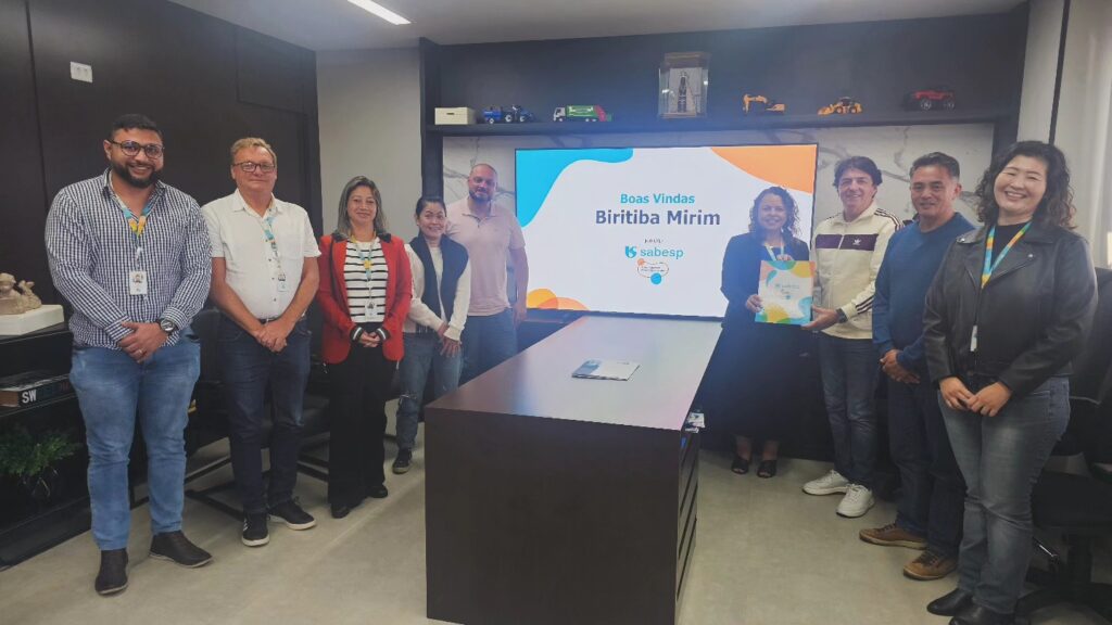 Nova Sabesp apresenta plano de investimentos em reunião com autoridades de Biritiba Mirim. Foto: Reprodução