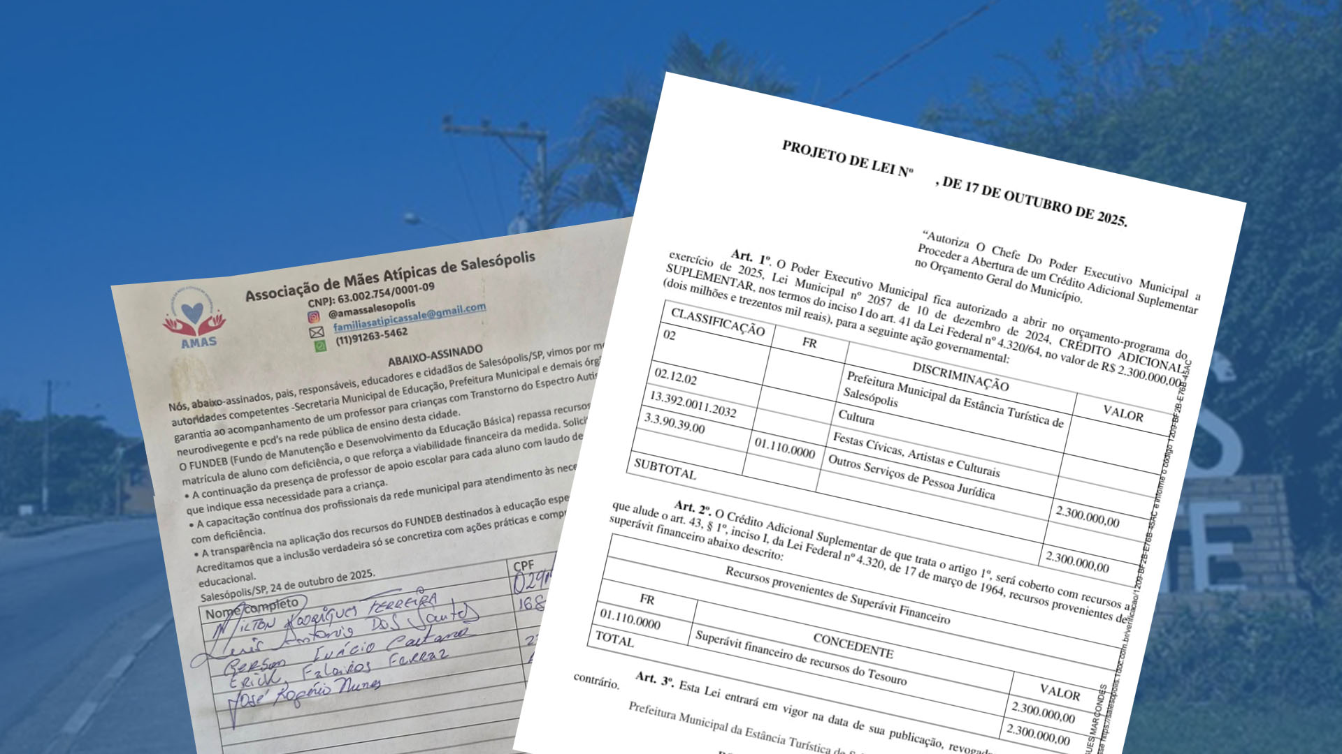 Gastos milionários com festas geram críticas enquanto serviços essenciais seguem em alerta em Salesópolis — Foto: Reprodução