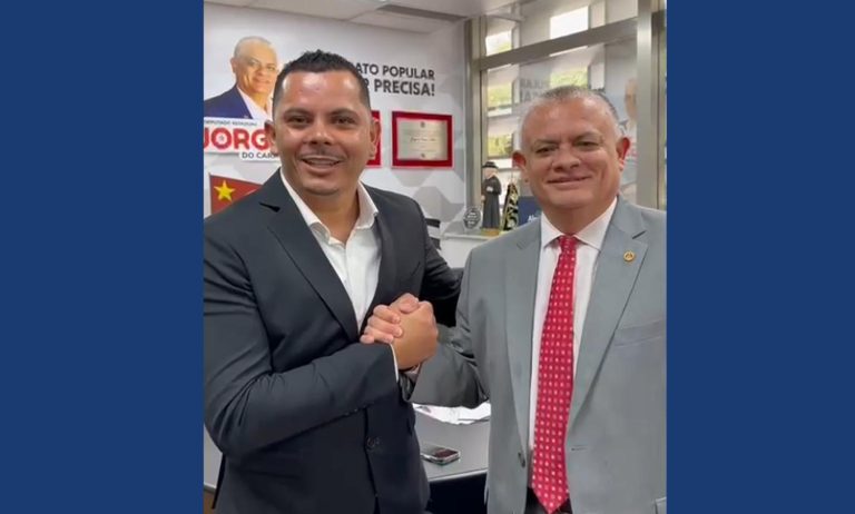 Vereador Juka e deputado estadual Jorge do Carmo. Biritiba Mirim será beneficiada com R$ 1,2 milhão em emenda estadual. Foto: Reprodução